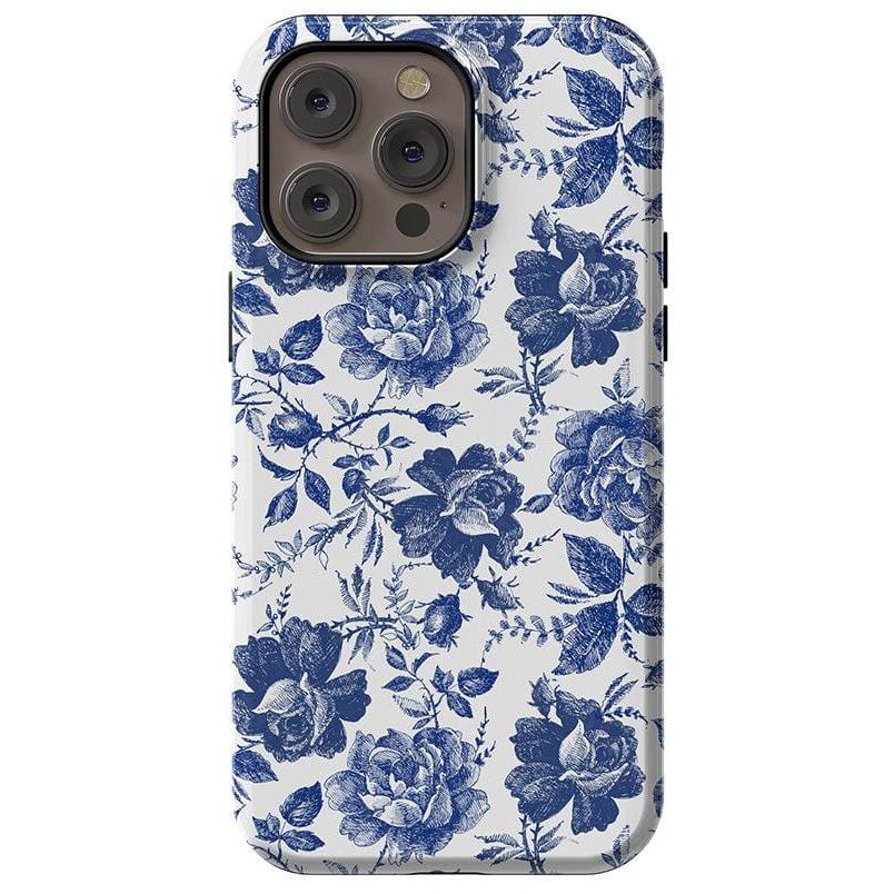 Rose to Fame | Blue & White Rose Floral Case