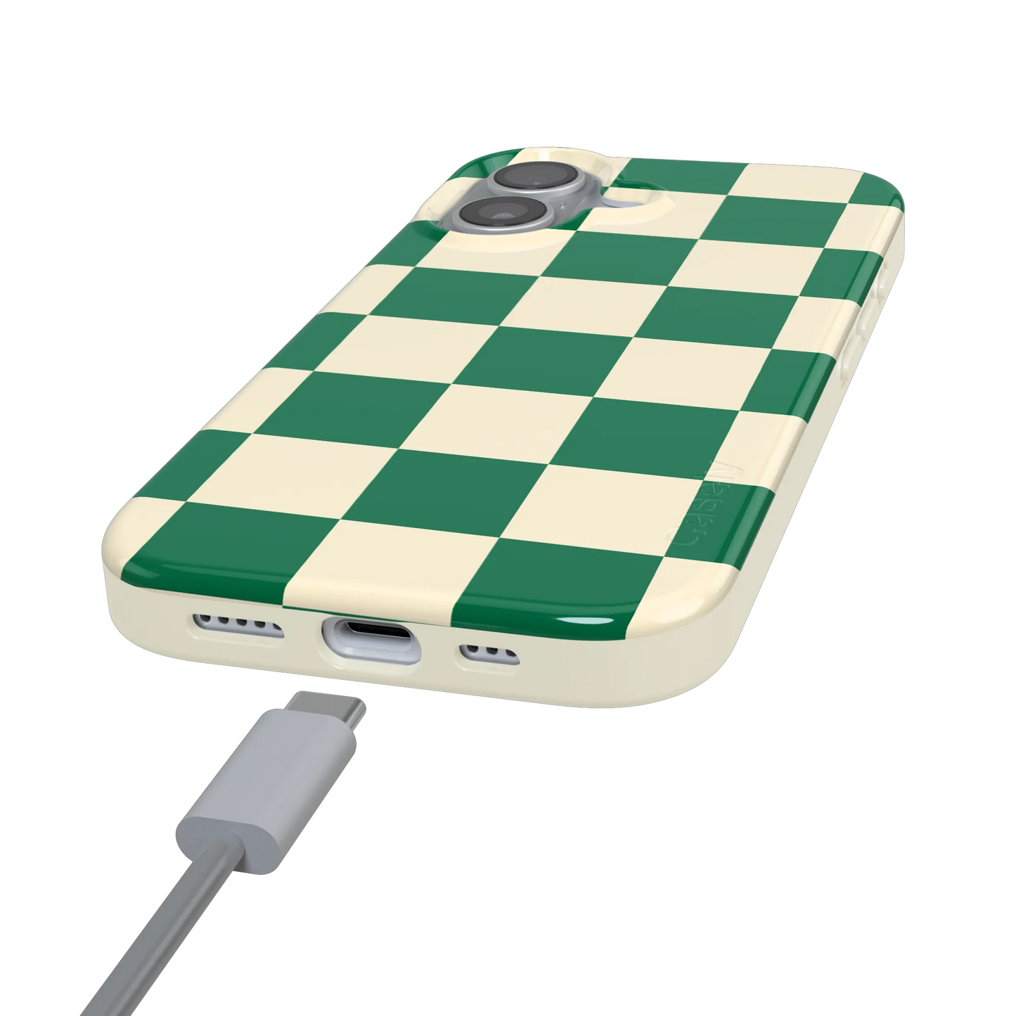 Fit Check | Green Checkerboard Case