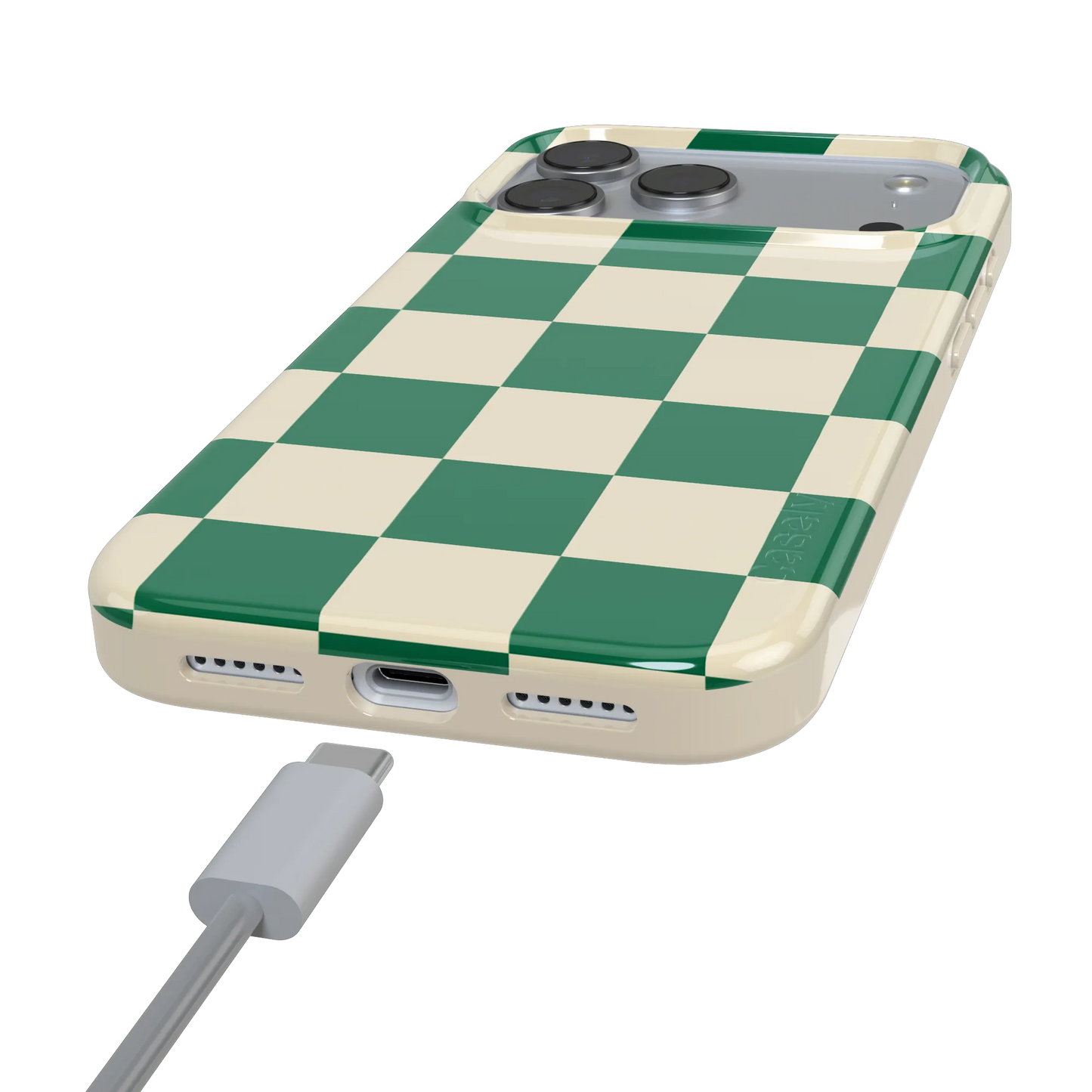 Fit Check | Green Checkerboard Case