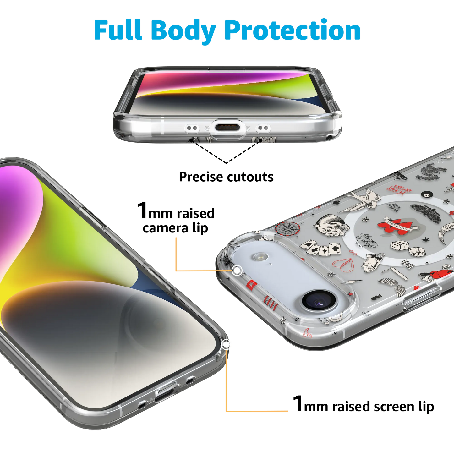 Not a Phase | Clear Flash Tattoo Case