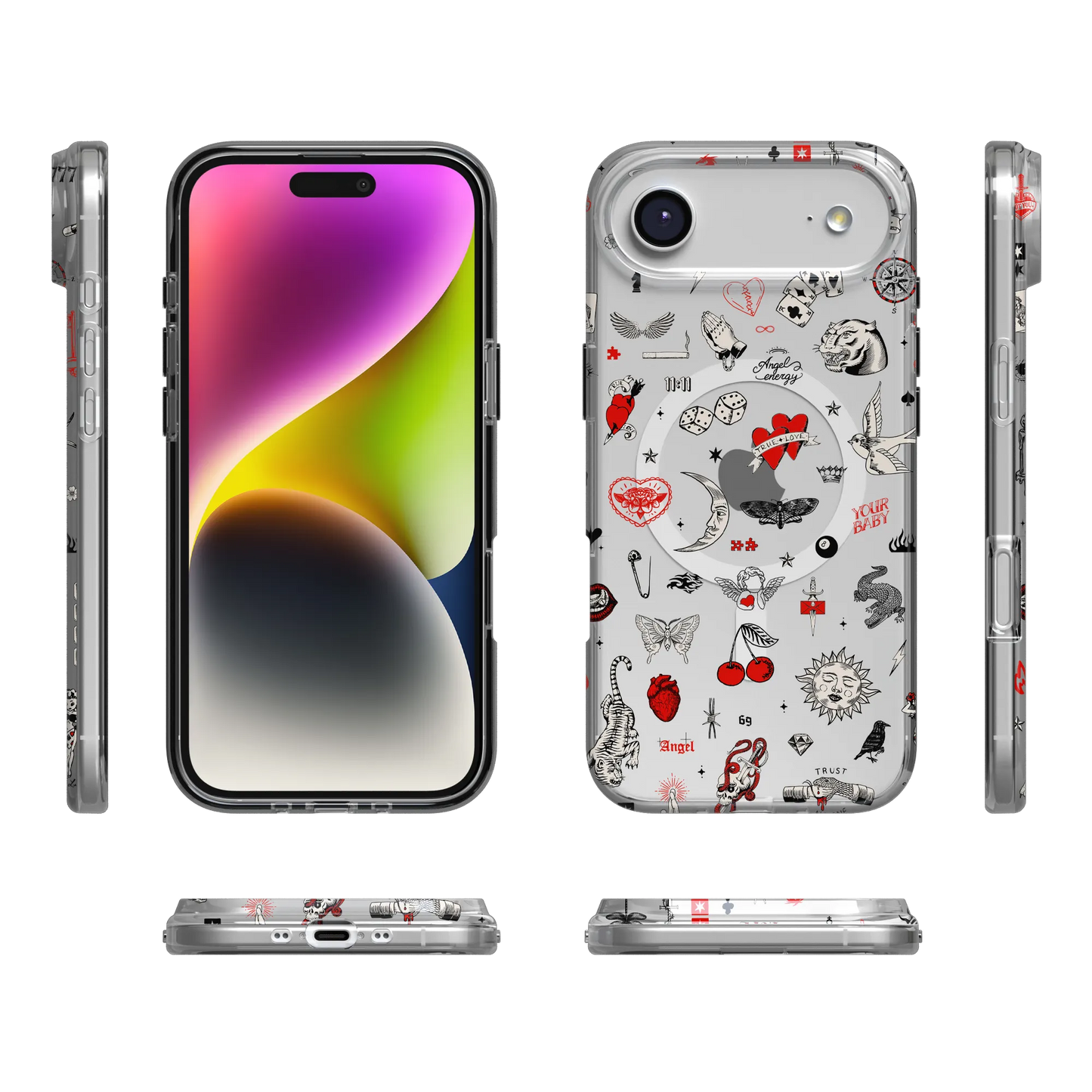Not a Phase | Clear Flash Tattoo Case