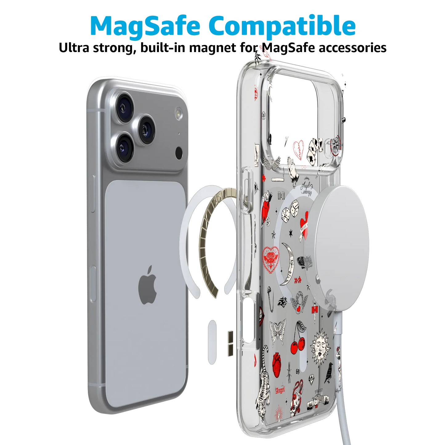 Not a Phase | Clear Flash Tattoo Case