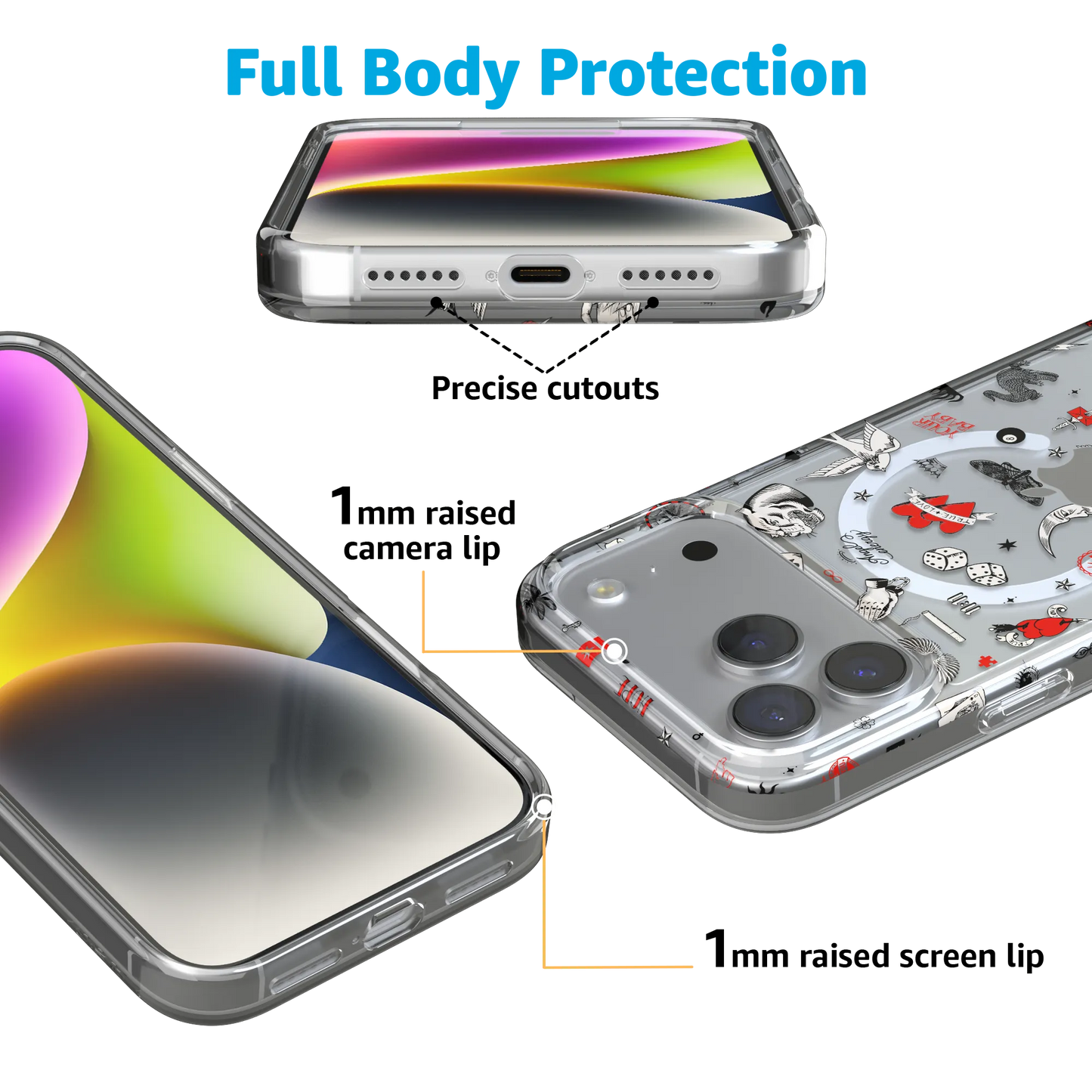 Not a Phase | Clear Flash Tattoo Case