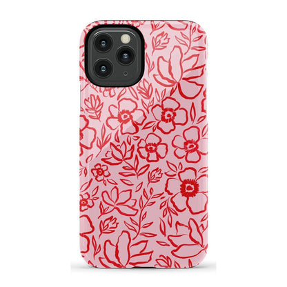 Blush Garden | Floral Doodle Case