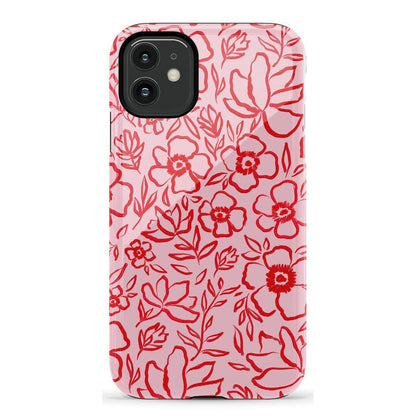 Blush Garden | Floral Doodle Case