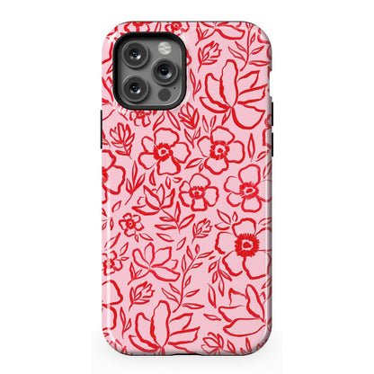 Blush Garden | Floral Doodle Case