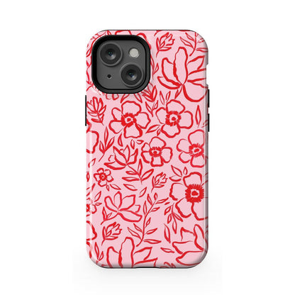 Blush Garden | Floral Doodle Case