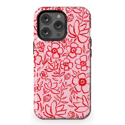 Blush Garden | Floral Doodle Case