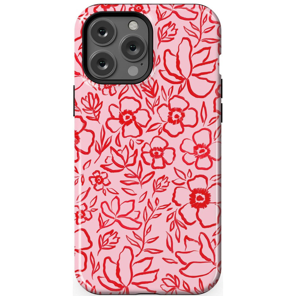 Blush Garden | Floral Doodle Case