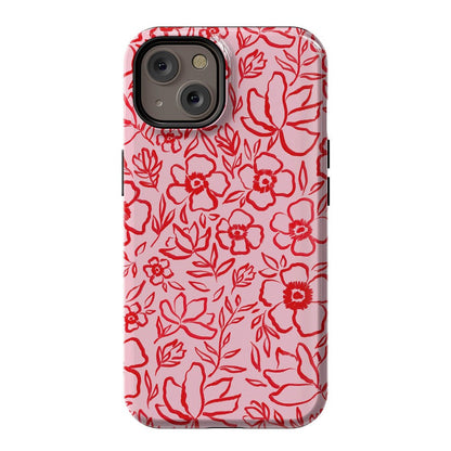 Blush Garden | Floral Doodle Case