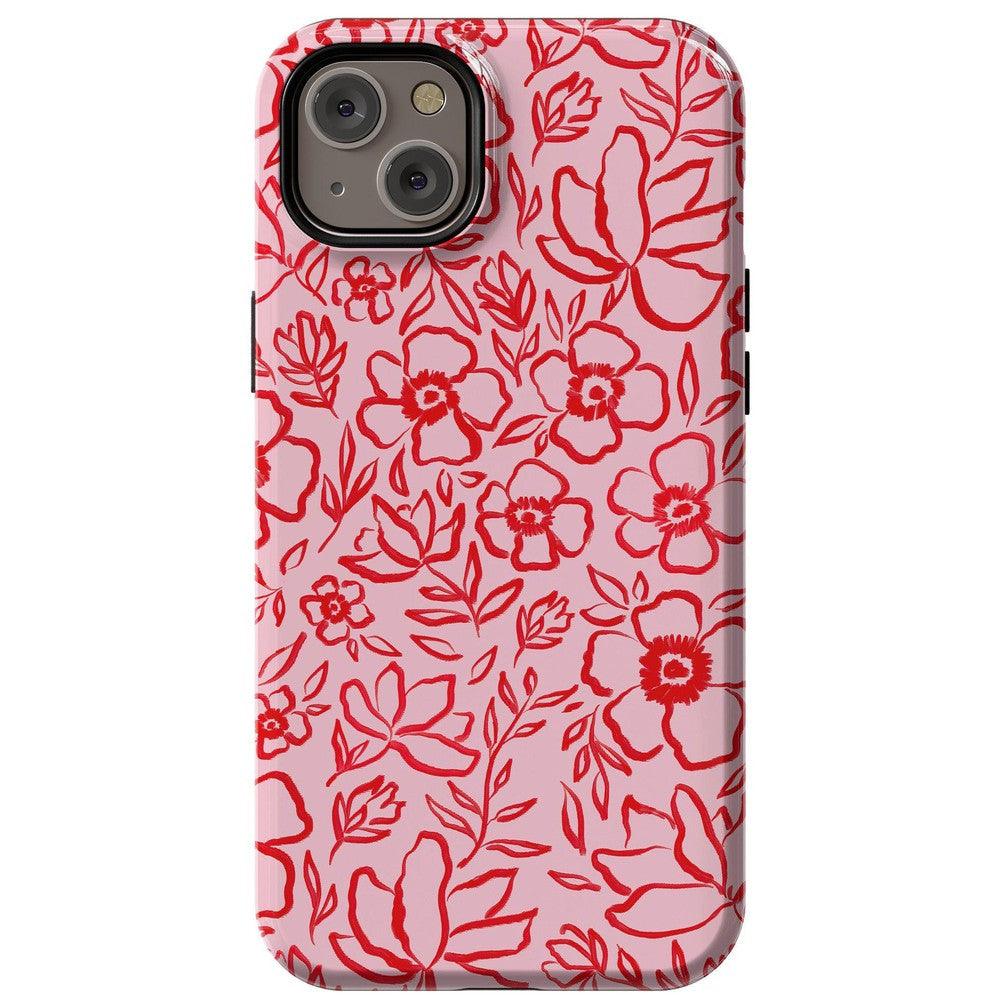 Blush Garden | Floral Doodle Case
