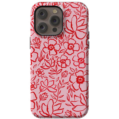 Blush Garden | Floral Doodle Case