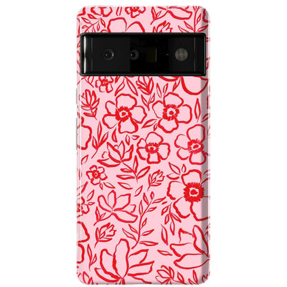 Blush Garden | Floral Doodle Case