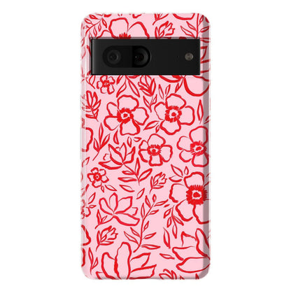 Blush Garden | Floral Doodle Case