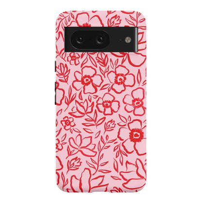 Blush Garden | Floral Doodle Case