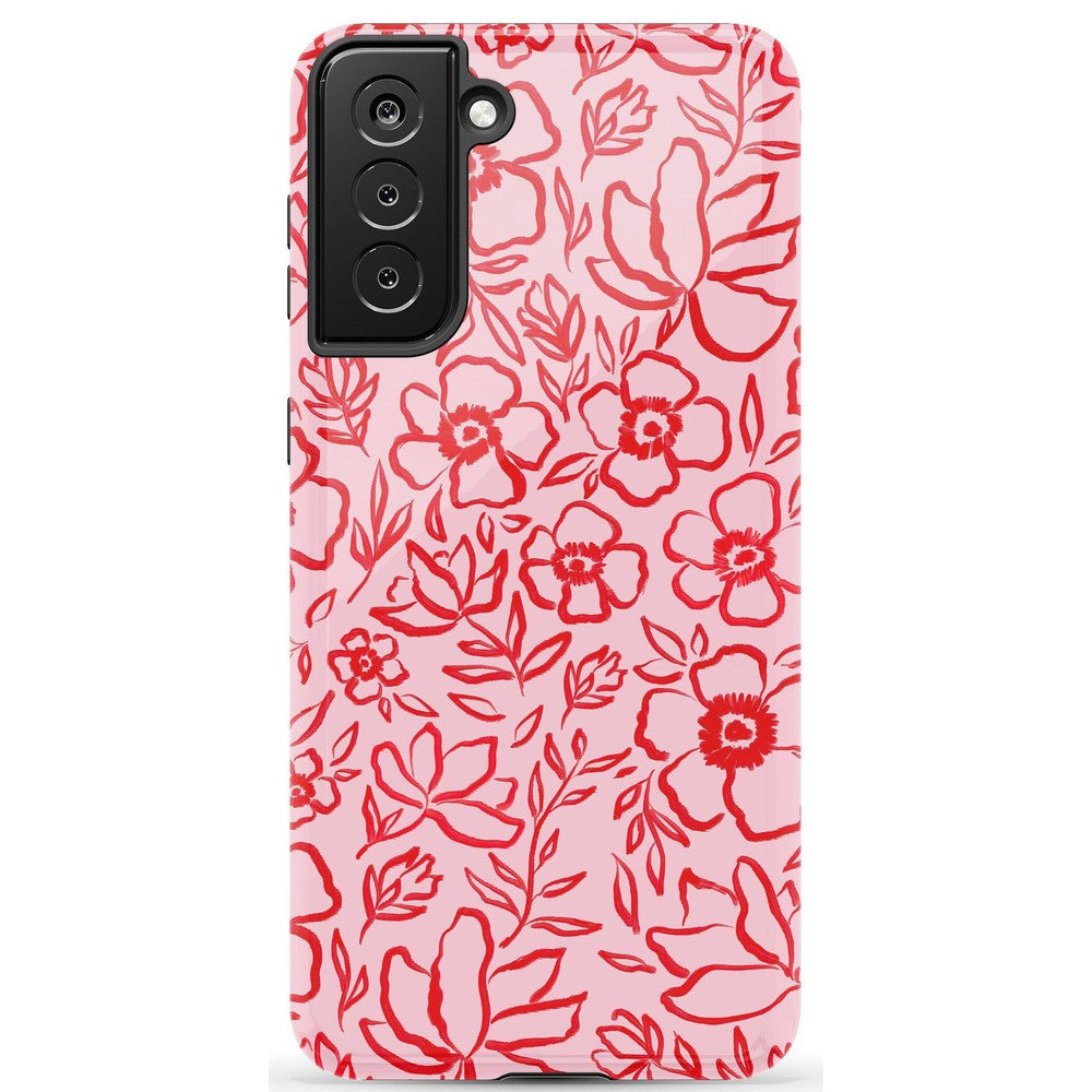 Blush Garden | Floral Doodle Case