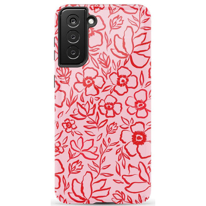 Blush Garden | Floral Doodle Case