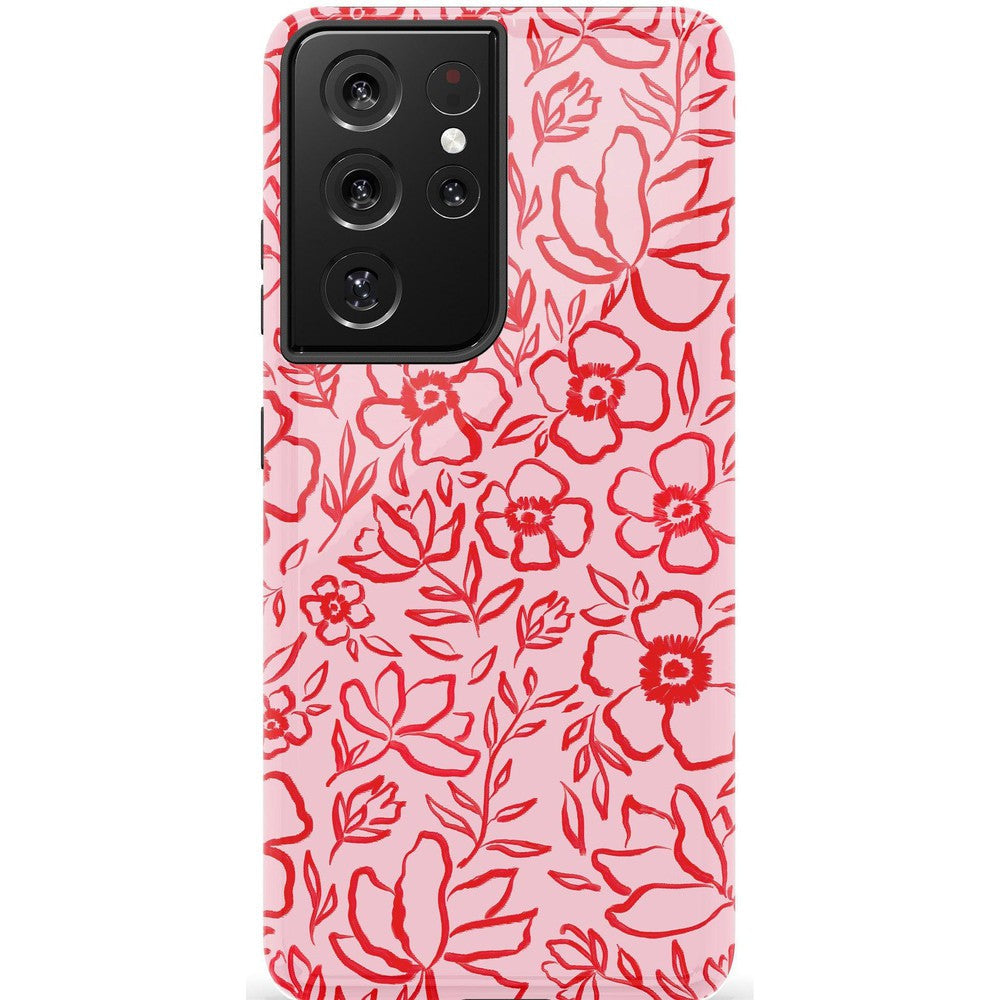 Blush Garden | Floral Doodle Case