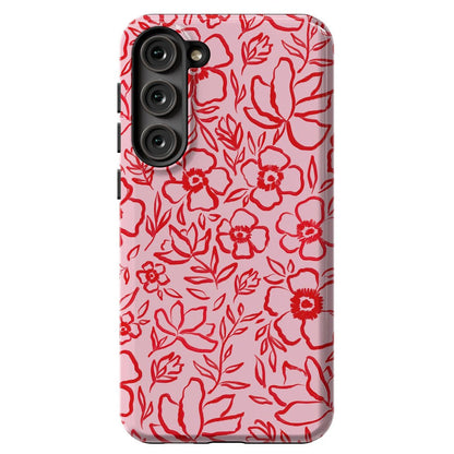 Blush Garden | Floral Doodle Case