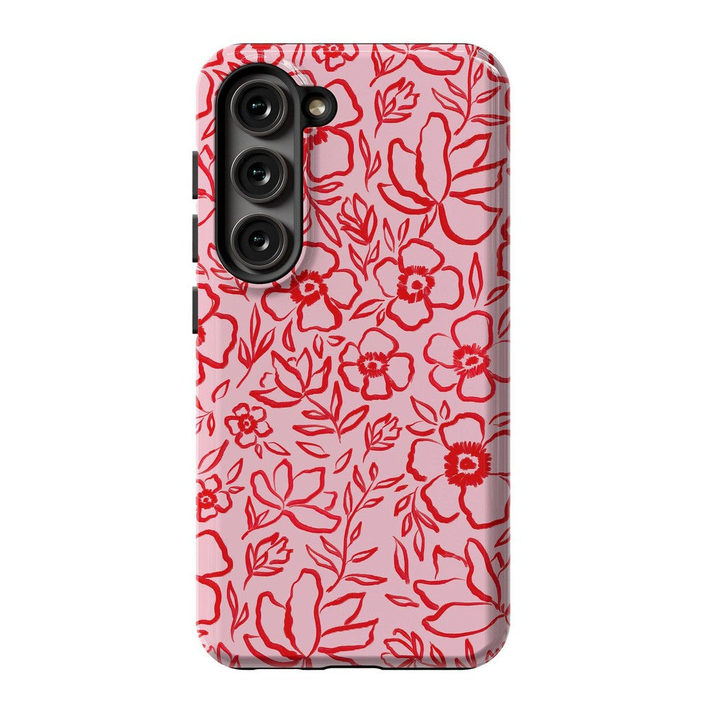 Blush Garden | Floral Doodle Case