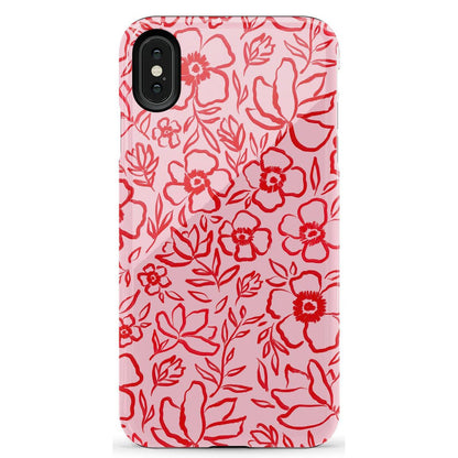 Blush Garden | Floral Doodle Case