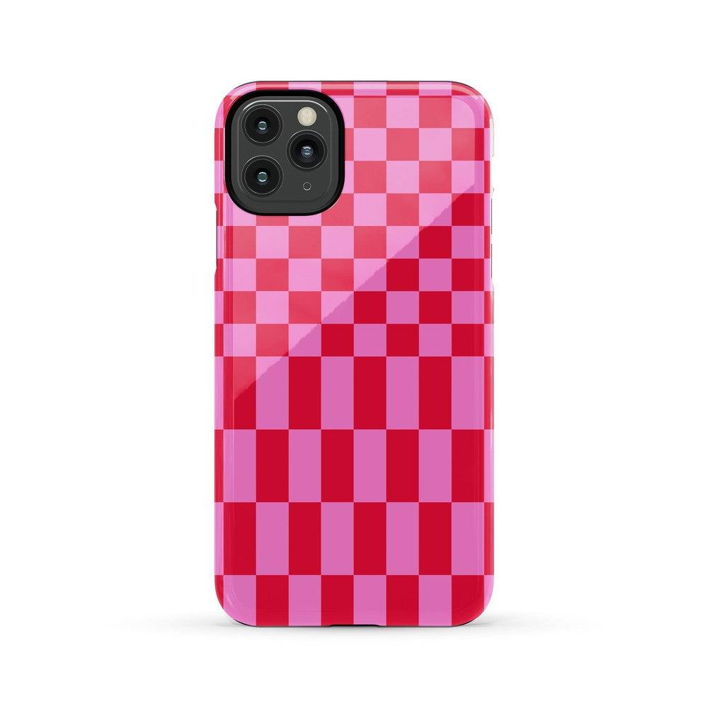 Vibe Check | Pink Checkerboard Case
