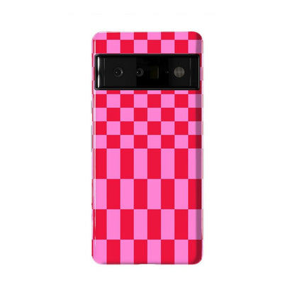 Vibe Check | Pink Checkerboard Case