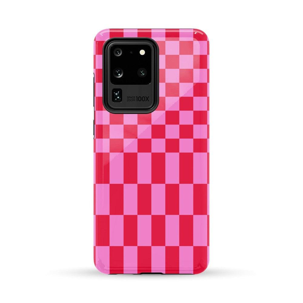 Vibe Check | Pink Checkerboard Case