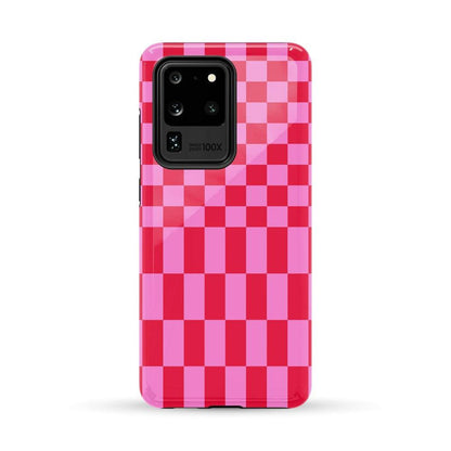 Vibe Check | Pink Checkerboard Case