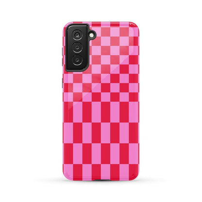 Vibe Check | Pink Checkerboard Case