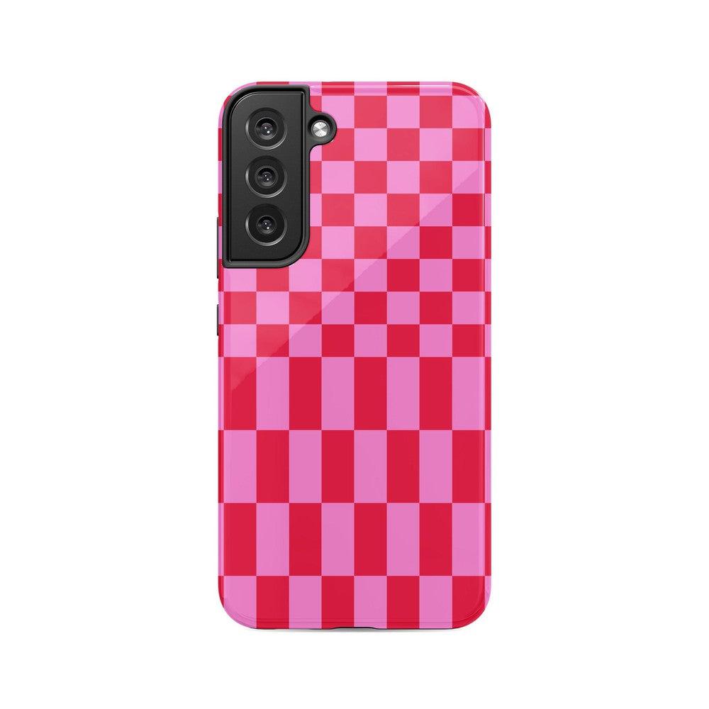 Vibe Check | Pink Checkerboard Case