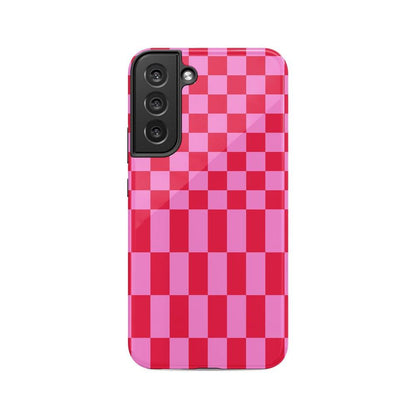 Vibe Check | Pink Checkerboard Case
