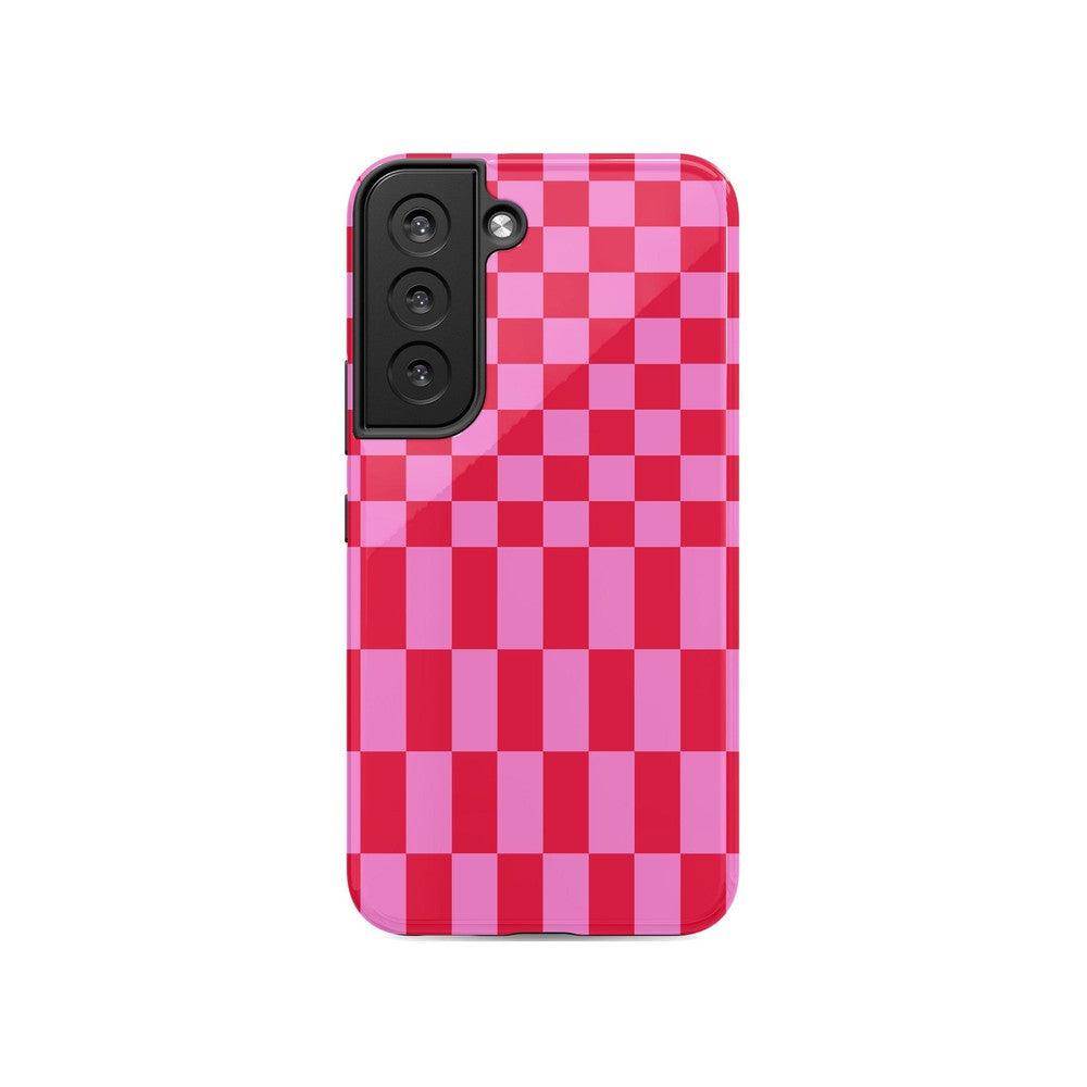 Vibe Check | Pink Checkerboard Case