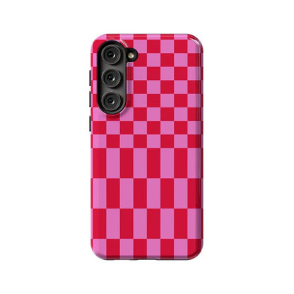 Vibe Check | Pink Checkerboard Case