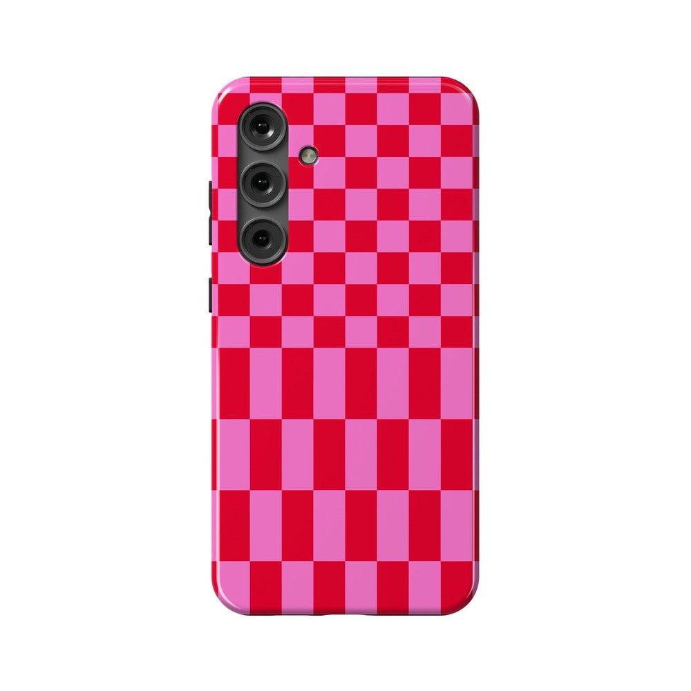 Vibe Check | Pink Checkerboard Case