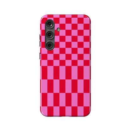 Vibe Check | Pink Checkerboard Case