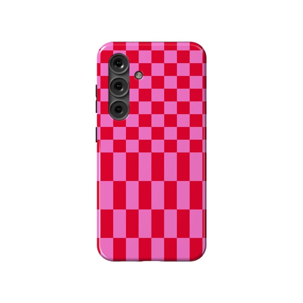 Vibe Check | Pink Checkerboard Case