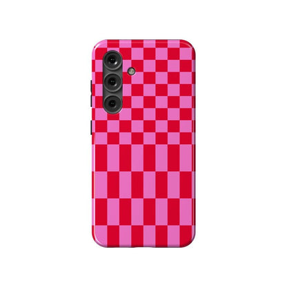 Vibe Check | Pink Checkerboard Case