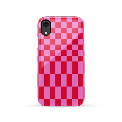 Vibe Check | Pink Checkerboard Case