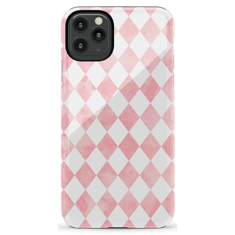 Queen of Diamonds | Pink Watercolor Case