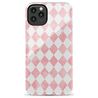 Queen of Diamonds | Pink Watercolor Case