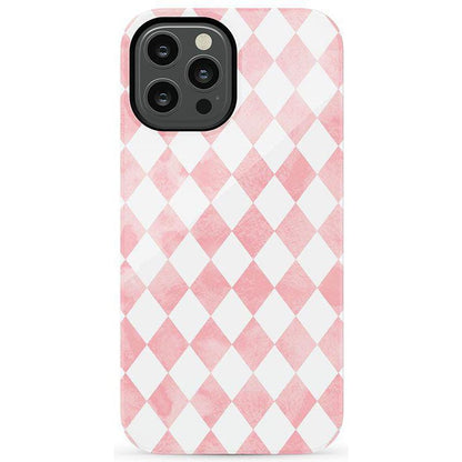 Queen of Diamonds | Pink Watercolor Case