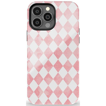 Queen of Diamonds | Pink Watercolor Case