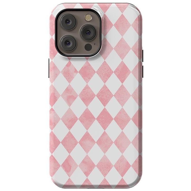 Queen of Diamonds | Pink Watercolor Case