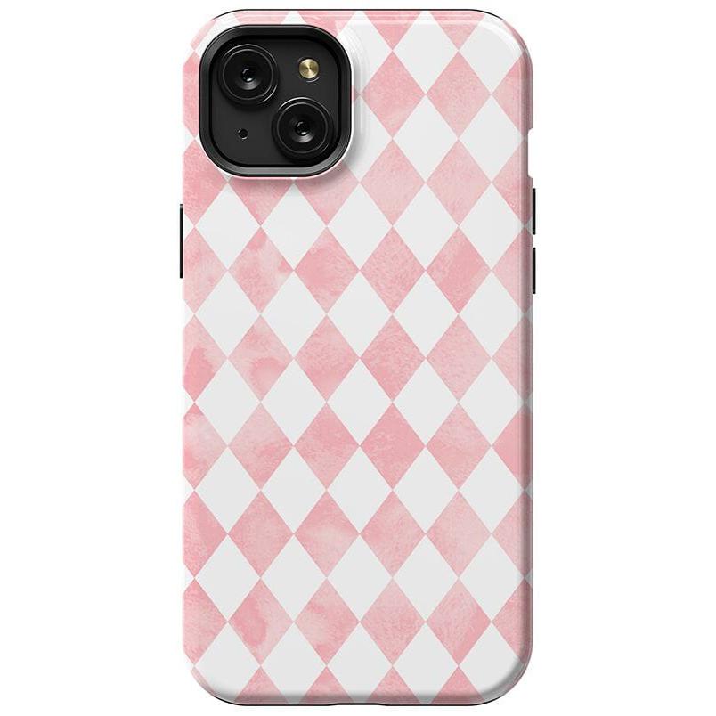 Queen of Diamonds | Pink Watercolor Case