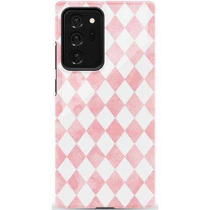 Queen of Diamonds | Pink Watercolor Case
