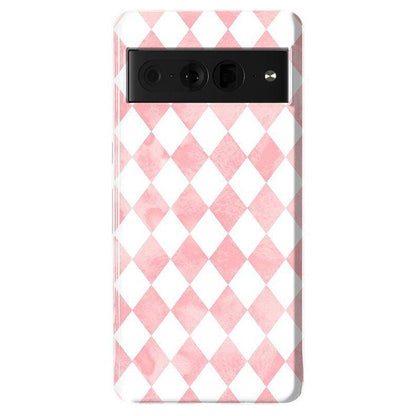 Queen of Diamonds | Pink Watercolor Case
