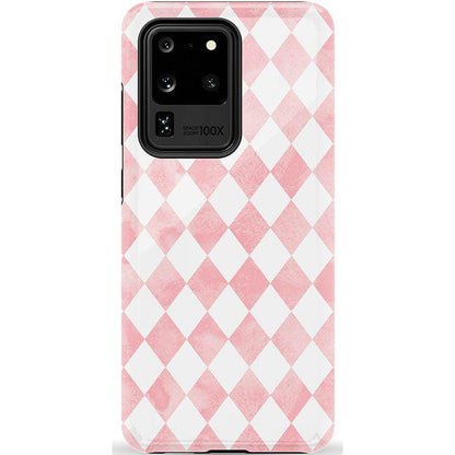 Queen of Diamonds | Pink Watercolor Case