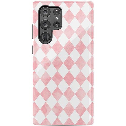 Queen of Diamonds | Pink Watercolor Case