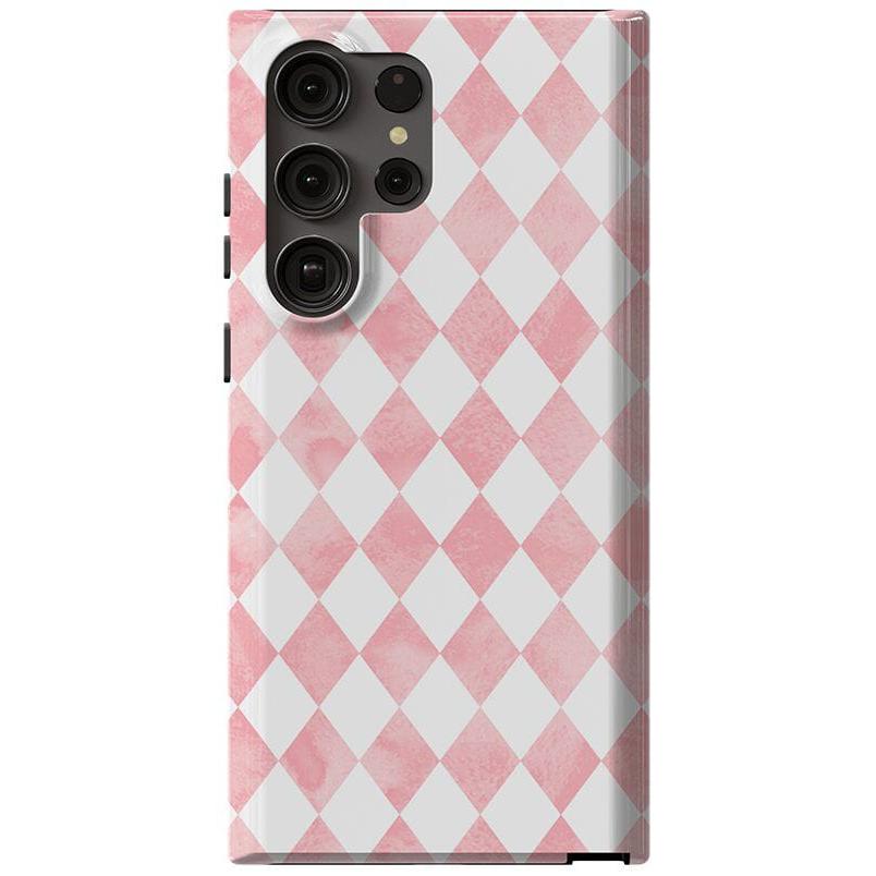 Queen of Diamonds | Pink Watercolor Case